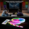 WBM Smart Color Changing RGB LED Strip Light 32.8 Feet Long Remote Control Strip Light Complete, Kit. 