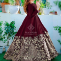 Eid Collection/Designer Heavy Embroidered & Hand Work Chiffon Maxi Stitched/Ready To Wear/ for Women& Girls. 