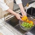 Durable Plastic Sink Splash Guard water ripple Heightenin Sink Guard Baffle Plate Reusable Leakage hole Washbasin baffle Kitchen. 