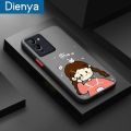 dienya For Infinix Note 12 G96 Case Cartoon Fashion Girl Frosted Transparent Back Cover Lens Camera Protector Phone Case Soft Silicone Edge Full Cover Casing Hard Cases. 