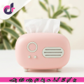 Retro Radio Tissue Box - Vintage Style Desktop Tissue Holder. 
