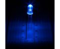 Pack of 5 - 5mm Crystal Blue LED - 470 nm. 