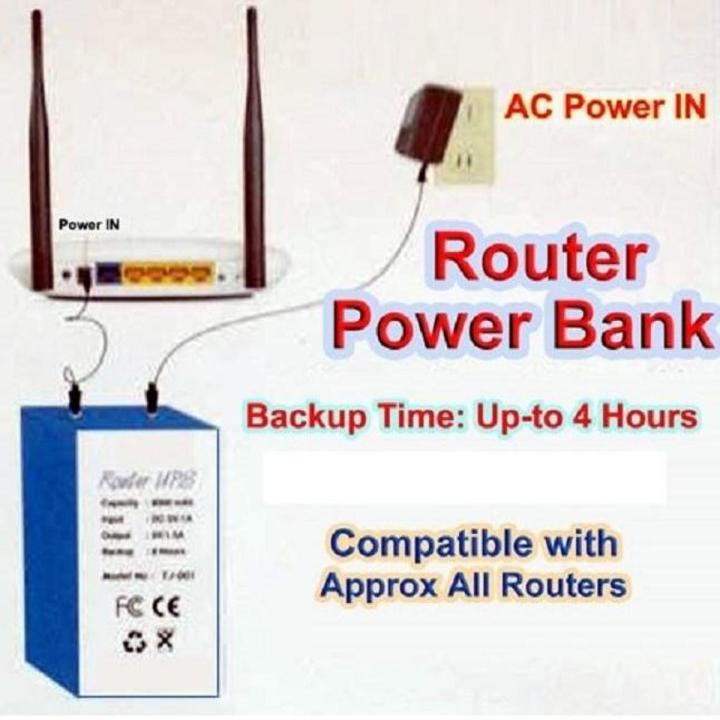 Wifi Router Power Bank up to 4 Hours Backup - Blue | Daraz.pk