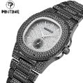 Pintime brand fashion business luxury, with diamond, quartz men's watch. 