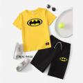 Real Boss- batMan Printed Summer Tracksuit For Kids ,2 Pieces Clothes Set, New Design Shirt And Short For Kids. 