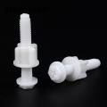 Toilet Seat Bolt Screw Set 4pcs Toilet Seat Bolt Screw Set White Plastic Nut 28mm Washer Heavy Duty Universal Lid Hinge Replacement Parts Bathroom Supplies Toilet Hinge Bolt Replacement. 