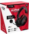 HyperX Cloud Alpha Wireless - Gaming Headset for PC, 300-hour battery life, DTS Headphone:X Spatial Audio, Memory foam, Dual Chamber Drivers, Noise-canceling mic, Durable aluminum frame (With Open Box). 