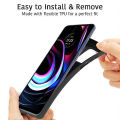 Moto EDGE (2021) Case Soft TPU Slim Smooth Flexible Protective Phone Cover Motorola Edge 2021 - Black Matte. 