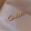 Fashion Queen Brooch For Women Luxury Zircon Crystal Clothing Accessories Jewelry Wholesale. 