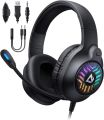 Nulliplex L1 Gaming Headset  Gaming Headphone with Stereo Surround Sound and 50mm Drivers, Gaming Headset with Noise Canceling Mic and Sound Isolating Ear Cushions, Wired 3.5mm X2 + USB for  PC, Mac, PS4, PS5, Xbox One, Switch and mobile phones with 3.5mm. 