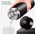 Sports Thermos Water Bottle, Smart LED Touch Screen Digital Display Temperature Water Bottle, Stainless Steel Body Vacuum Insulated Thermos Flask, Travel Mug, Intelligent Hot & Cold Thermos Bottle for Coffee, Tea, and Water Drinks - 500ML. 