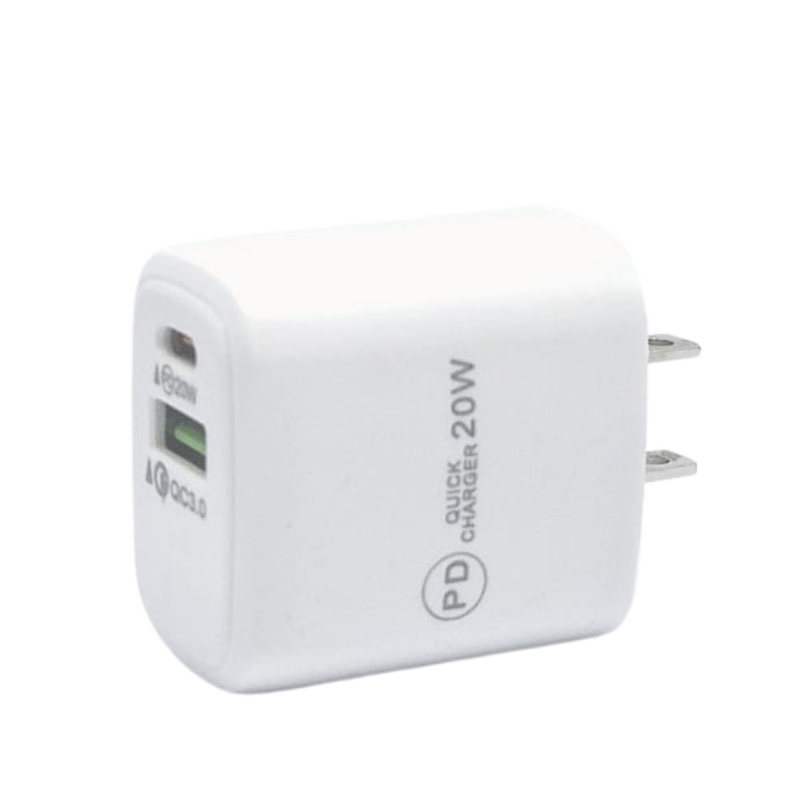 Fast%20Charge%20Wall%20Charger%2020W%20PD%20(USB%20C)%20+%20QC%203.0%20(USB%20A)%20white%20-%20Image%202