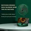 Portable Telescopic Stand Fan | 2024 Desktop Foldable Retractable Small Fan Mini Portable |  6 Inch USB with Rechargeable Battery 3 Speeds Super Quiet Adjustable Height. 