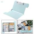 Aluminum A4 Paper Clipboard Document Holder Writing Board Paper Clip Holder for Office Home, 31cm x 22.5cm. 