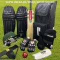 Black Edition Club Level Complete Hard Ball Cricket Kit for U19 Players – Full Set. 
