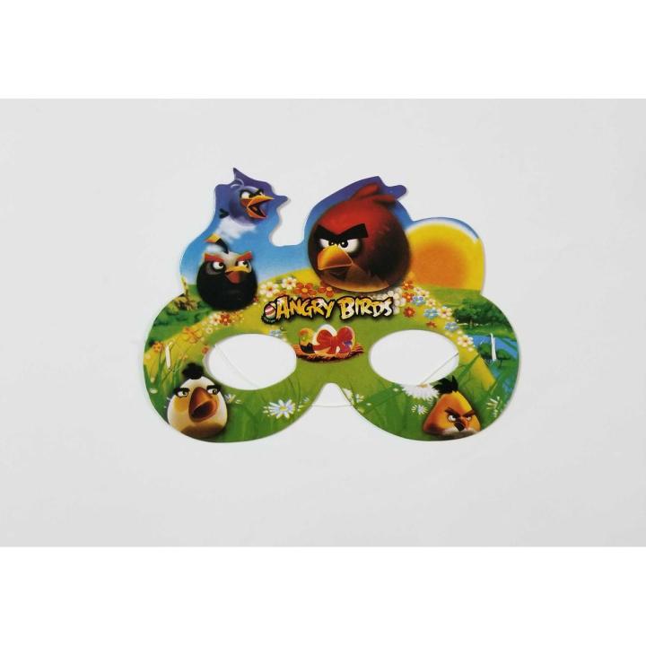 ANGRY BIRDS PAPER MASKS ( PACK OF 10 PAPER MASKS )