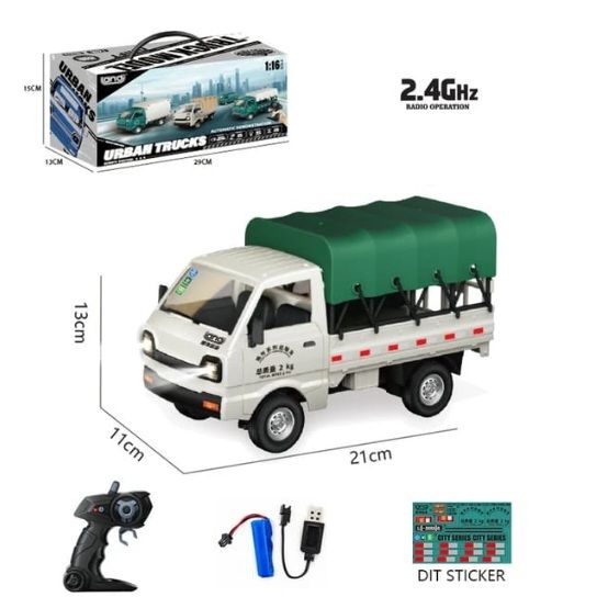 R/C Urban Mini Truck Cargo Pickup Suzuki Ravi with LED Lights Rechargeable