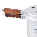 SK Rose Wood Handle Heavy-Weight Fine Quality Pressure Cooker. 