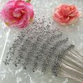 10pcs 4mm Bunch String Artificial Pearl Sticks Bridal Bouquets Beaded Handmade Flower Stem Beads Wedding Party Decor DIY Craft. 