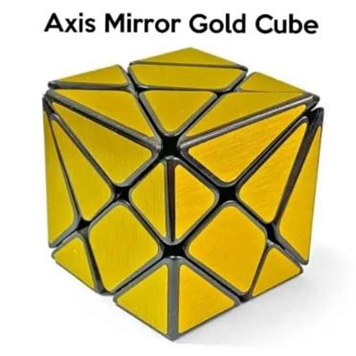 Experience the Axis Gold Mirror Cube - The Perfect Educational Puzzle Cube for Kids" | Magic Cube Stickerless - Super Smooth , Original Axis Mirror Cube , Educational Puzzle Cube For Kids, Boys & Girls