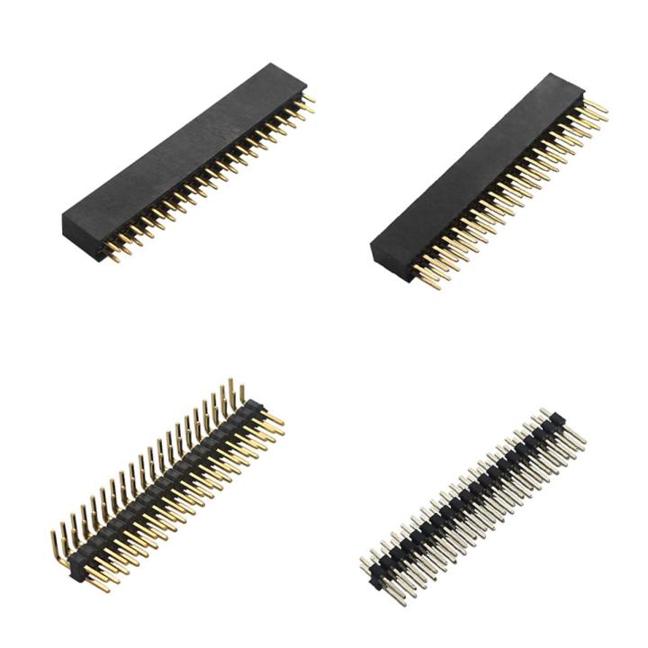 4 in 1 Raspberry Pi GPIO Header Kit 2x20 Pins Male to male Male to Female GPIO Pins for Raspberry Pi 4 Model B / 3B+ / Zero