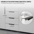 1 Piece Gold Black Hidden Cabinet Pulls Aluminum Alloy Kitchen Cupboard Handles Drawer Knobs Furniture Handle Bedroom Hardware. 