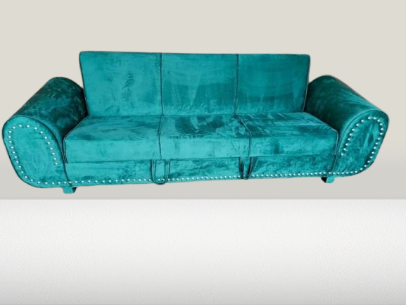 Sofa Combed With Storage 3 Seater C Green Valvet & Custumize Colours Special Offer Available From Customized.......