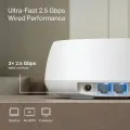TP-Link Wi-Fi Deco BE25 ( 3 Pack ) BE5000 Dual Band Whole Home Mesh Wi-Fi 7 System - 18 Months Brand Warranty. 