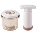 Vacuum Containers for Food Storage with Manual Pump, Portable Pantry Universal Vacuum Sealer Durable Easy Install. 