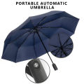 Auto Open and Close Folding Umbrella 8 Ribs Windproof Umbrellas for Rain and Sunlight Compact Size Portable Three Steps Folding Umbrella for Women Men. 