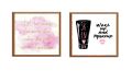 2 PCS Girls Room Salon Modern Motivational Quotes frame, 7x7 inch Glass front with FREE Print, Customized Photo Frames Photo Wall Decoration Photo Frame Wall Art Hanging Home Decoration Picture Gallery for Living Room Study Room. 