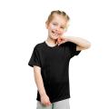 Plain Black Kids T-Shirt For Girls. 