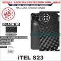 ITEL S23 full Back 360 Protection skin wrap with sides and camera protection premium quality full cover. 