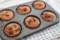 Cupcake Tray Steel 6 Slot Muffin Tray, Black. 