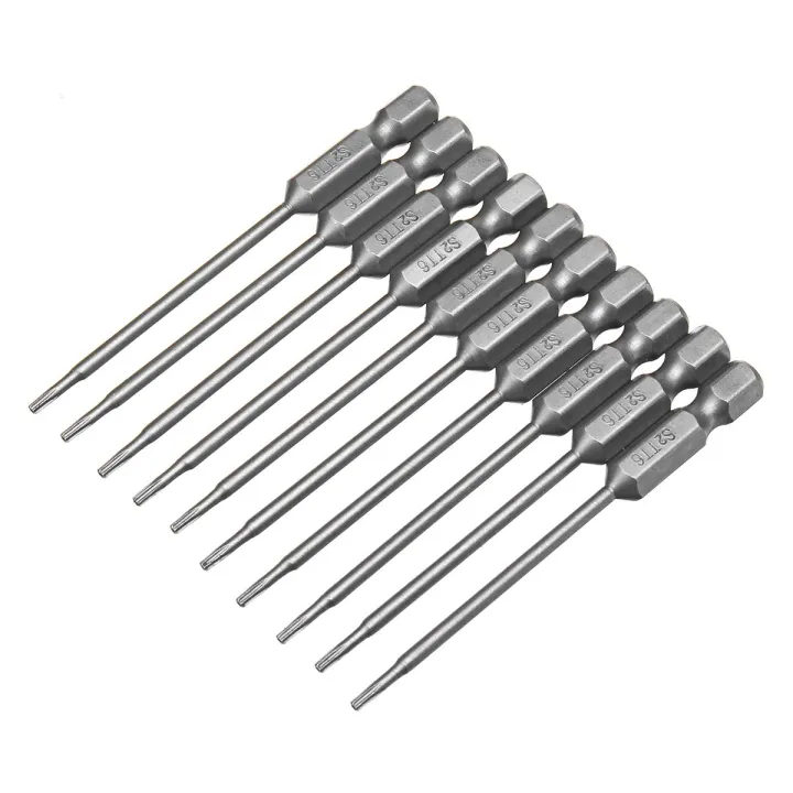 10pcs%201/4"%20Torx%20Screwdriver%20Bit%20Set%20Hex%20Security%20Magnetic%20Head%20Extra%20Long%2075MM-TT6%20-%20Image%208