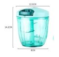 Multifunction Hand Pull Speedy Chopper Turbo Cutter Nicer Dicer Plus Vegetable Cutter/Chopper/Mincer/Mixer/Blender/Shredder to Chop Fruits Meat Onions/Nuts/Ginger/Herbs/Garlics. 