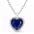 Titanic Heart Of The Ocean Necklaces For Women Romantic Pendant Necklace Wtih Velvet Bag Dropshipping. 