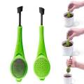 BZY Tea Infuser Built-In Plunger Healthy Intense Flavor Reusable Tea Bag Plastic Tea&Coffee Strainer. 