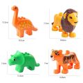 Classic Animal Series Block Figures Model Big Size Building Block Animals Educational Toys For Children. 