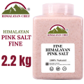 Himalayan Chef Pink Salt Fine Large Plastic Jar (2.2 KG) | Pink Salt. 
