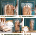 TAILI Hanging Vacuum Storage Bags Space Saver Bags, Long and Short, Clear Vacuum Sealer Bags for Clothing, Suits and Jackets, Closet Organizers and Storage, best for storing and travelling garment bags. 