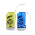 Emergency mini self-charging hand pressing 3 led hand crank flashlight outdoor camping lights manual generator torch light. 