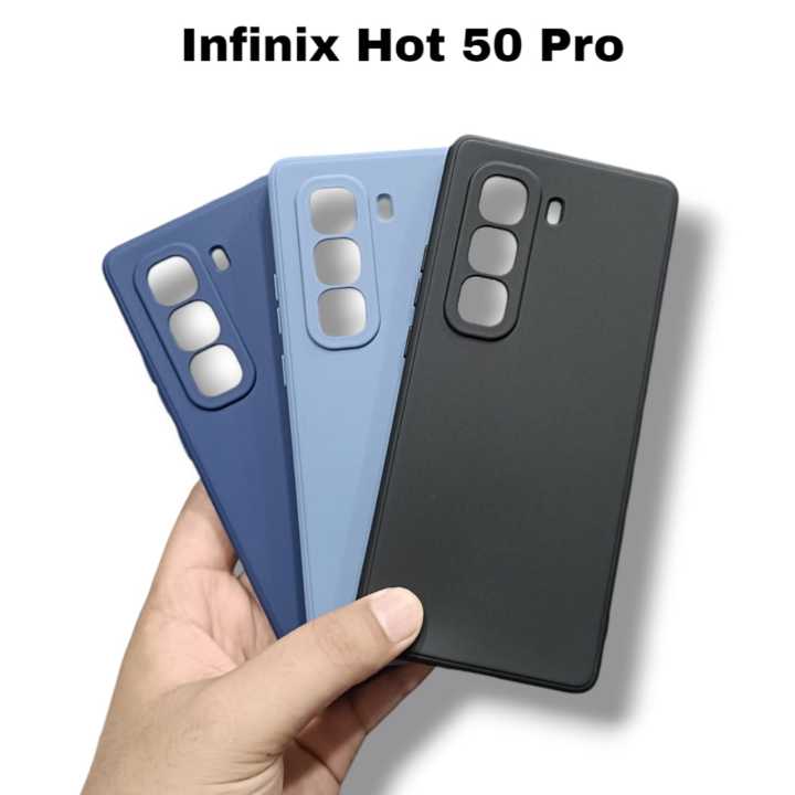 Infinix Hot 50 Pro Back Cover Soft Matt Camera Protection Phone Case for Infinix Hot 50 Pro