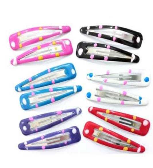 5 Pcs Card Fancy Hair Clip Tik Tak Hairclip Large Size Metal Hairclips for Girls and Kids Women Hair Accessories