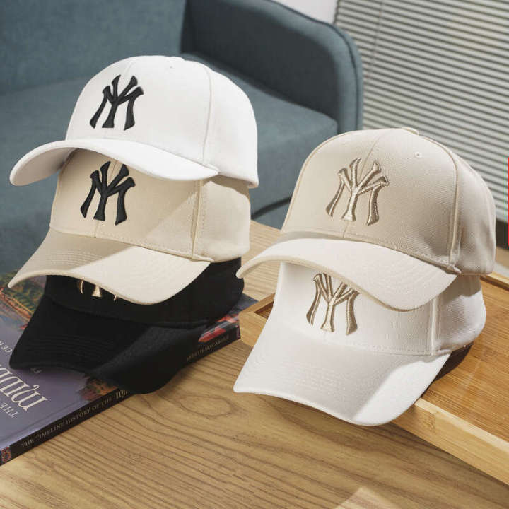 Women's Summer mIb Embroidered Baseball Korean Version Trendy Breathable Hard Top Sun Sunshade Duck Tongue Hat