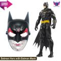 Pack of 2 - Superhero Batman and Batman Mask for children - Action figures - Stage cosplay Props Mask. 