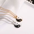 New Chinee tyle Tai Chi Ancient tyle Magnetic Necklace BFF Brother Good Friend Couple Tai Chi Pendant Gift tudent Jewelry. 