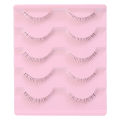 5Pairs Lower Eyelashes Pack Natural Manga Under Eye Lashes Soft Lower Eyelashes Handmade Bottom Lashes Makeup Tools. 