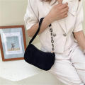 1 piece Solid Color Corduroy Shoulder Bag for Women totes bags Corduroy Small Korean version of literary cloth bag Trendy Korean women's shoulder bag for Minimalist casual velvet shoulder bag for. 