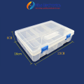 F-240 12 Cell Adjustable Double Layer Storage Box Tool Box for jewelry and Electronic Components Tool Box. 